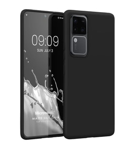 Microsonic Matte Silicone Vivo V30 Kılıf Siyah