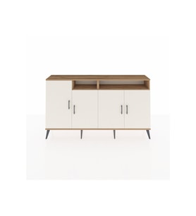 Arges Konsol 6 Raflı 4 Kapaklı 176x30x99 Çam-Aytaşı/Çam