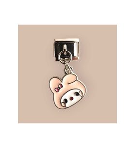 İtalyan Charm Bileklik Mu Melody (1 ADET) (Gri)