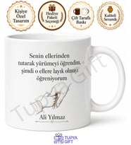 Babam En İyisi Yazılı Çocuktan Babaya Kupa Bardak Babalar Günü Hediye