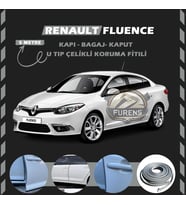 Renault Fluence Oto Araç Kapı Koruma Fitili 5metre Parlak Gri Renk