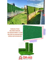 Yapay Çim Çit Örgü Telli Bahçe Çiti 100 cm x 10 Mt (Y.Yeşil)