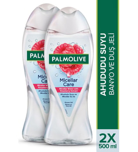 Palmolive Micellar Care & Ahududu Suyu Duş Jeli 500 ml X2 Adet