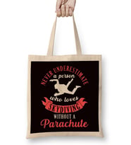 Skydiving Without Parachute Skydiver Parachutist Paragliding Bez Çanta Uzun Saplı