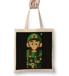 Süper Mario Luigi Bez Çanta Uzun Saplı