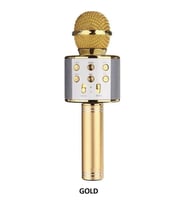 Ws-858 Karaoke Mikrofon Bluetooth Gold