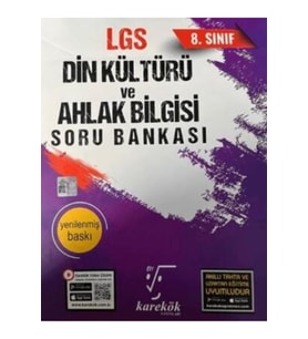 Karekök Yayınları Karekök 8.Sınıf LGS Din Kültürü Soru Bankası Yeni Baskı (Çok Renkli)