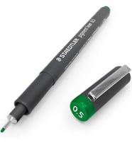 Staedtler 308 05-5 0.5mm Pigment Liner Yeşil Kalem 1 Adet