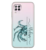 Huawei Yengeç Burcu Tasarımlı Şeffaf Telefon Kılıfı
