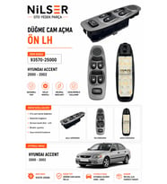 Hyundai Accent Cam Düğme Ön Sol 2000-2002