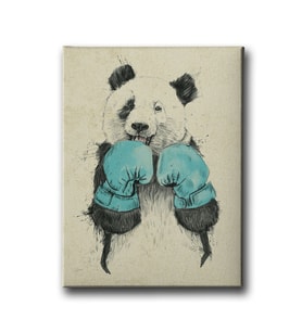 Boksör Panda Kanvas Tablo HYD113