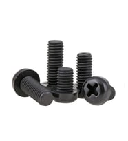 M3 x15mm Plastik Civata Vida SiYAH x 5 adet  (rf003)
