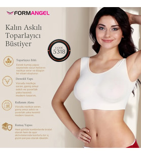 #Büstiyer Dikişsiz Seamless Kadın Esnek Yumuşak Kumaş Kalın Askılı Pedsiz Spor Büstiyer - 4 Adet