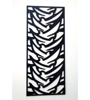 Erdizden Dekoratif Kesim 22 x 50 Duvar Panosu (Siyah)