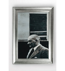 Gümüş Çerçeveli Atatürk Tablo cv1309