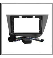 SEAT LEON 2005-2012 UYUMLU FÜME 9 INC ANDROID MULTİMEDYA ÇERÇEVESİ - SOKET-CANBUS