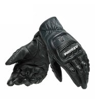 Motosiklet Eldiveni Carbon Titanium Full Koruma Deri Motorcu Eldiven Siyah