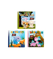 Kids Babies 3 Boyutlu Hareketli Kitaplar 3'lü Set