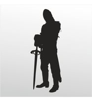Folyo Sticker Savaşçı 70cm Uzunluk (Karışık)