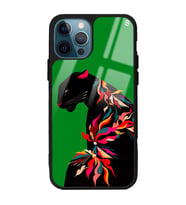 iPhone 13 Pro Max Renkli Leopar Tasarımlı Glossy Telefon Kılıfı