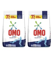 Omo Active Renkliler ve Beyazlar Toz Camasır Deterjanı 7.5 kg x 2 Adet