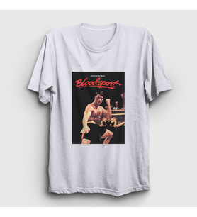 Presmono Unisex Beyaz Bloodsport Film Jean Claude Van Damme T-Shirt 258732tt (Beyaz)