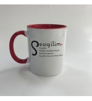 Sevgilim Baskılı Kırmızı Mega Kupa