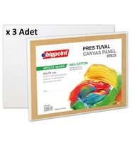 Bigpoint Artists' Pres Tuval MDF 50x70cm x 3 Adet