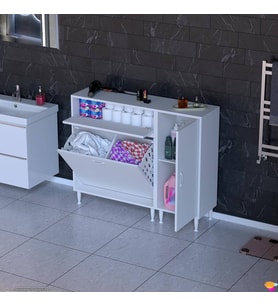Modilayn YENİCE 110x97x32, 5 cm 3 raflı ve 3 sepetli dolap ile çamaşırlarınız artık daha düzenli