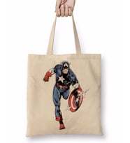 Captain America Splash Art Bez Çanta Uzun Saplı