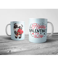 Pixxa Sevgililer Günü Valentine Sevgili Panda Kupa Bardak Model 2