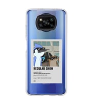 Poco X3 NFC Uyumlu Regular Show Mordecai ve Rigby Desenli Şeffaf Telefon Kılıfı