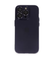 Apple İphone 14 Pro Max Kılıf Luko Lens Silikon - Derin Mor