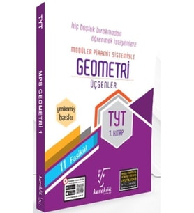 Ankara Kitap Merkezi TYT Geometri Üçgenler 1. Kitap MPS 11 Fasikül Karekök Yayınları (Çok Renkli)