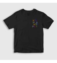 Presmono Unisex Çocuk Siyah Here Astroworld Travis Scott T-Shirt 42576tt
