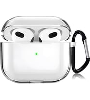 AirPods 4/5 ile Uyumlu Şeffaf Cyrstal Clear Ultra Berrak Silikon Kılıf - Alt Üst Ayrı (Airpods 4/5)