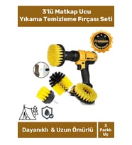 Özel Banyo Küvet Duşakabin Araba Tekerleği Koltuk Yıkama 3'lü Matkap Ucu Temizleme Fırçası Seti