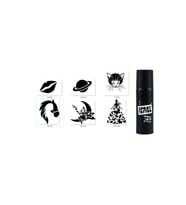 Rüya Modelleri Spray Tattoo Geçici Siyah Sprey Dövme Seti