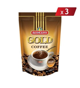 Altıncezve Gold Instant Coffee Gold Kahve 100 Gr - 3LÜ PAKET