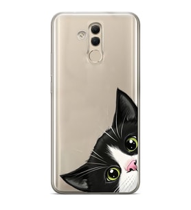Huawei Mate 20 Lite Uyumlu Baskılı Yumuşak Silikon Şeffaf Telefon Kılıfı