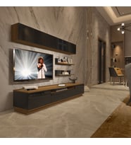 Decoraktiv Trendstyle 5S Mdf Tv Ünitesi Tv Sehpası - Pera Siyah (Pera - Siyah)