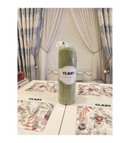 Clasy Minel Çift Kişilik Lastikli Çarşaf Seti  Açık Gri 160x200 (Yeşil)