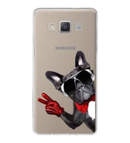 PrintiFy Samsung Galaxy A5 2015 ile Uyumlu 1mm Slim Fit Köpek 2 050e Baskılı Şeffaf  Kılıf