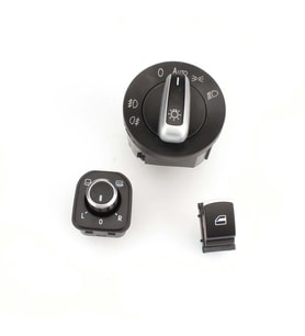 VOLKSWAGEN GOLF 5 2004 - 2009 KONTROL DÜĞMELERİ 3 Lİ KROM SET