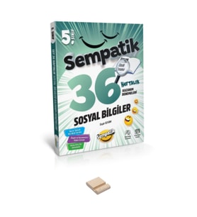 5. Sınıf Sosyal Bilgiler Sempatik 36 Haftalık Kazanım Denemeleri ve Telefon Standı