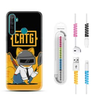 Realme 5i 5 Pro 6i 7 Pro 8 Kılıf Kablo Koruma Spiral Silikon Cat G 1677