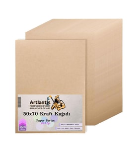 50x70 Kraft Kağıt 80 Gr 25 Adet Artlantis Kraft Saman Kağıt 50x70 25 Adet (Karışık)