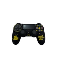 PS4 DualShock Joystick Koruyucu Desenli Silikon Kılıf (Siyah-Kırmızı)