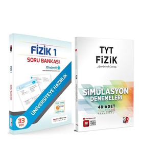 Farklı Sistem TYT Fizik Soru Bankası ve 3D Deneme Seti 2 Kitap