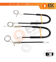 Citroen C5 MK1 DC DE 2000-2007 9221P7 İçin Ön Sol Kapı Cam Kriko Tamir Seti